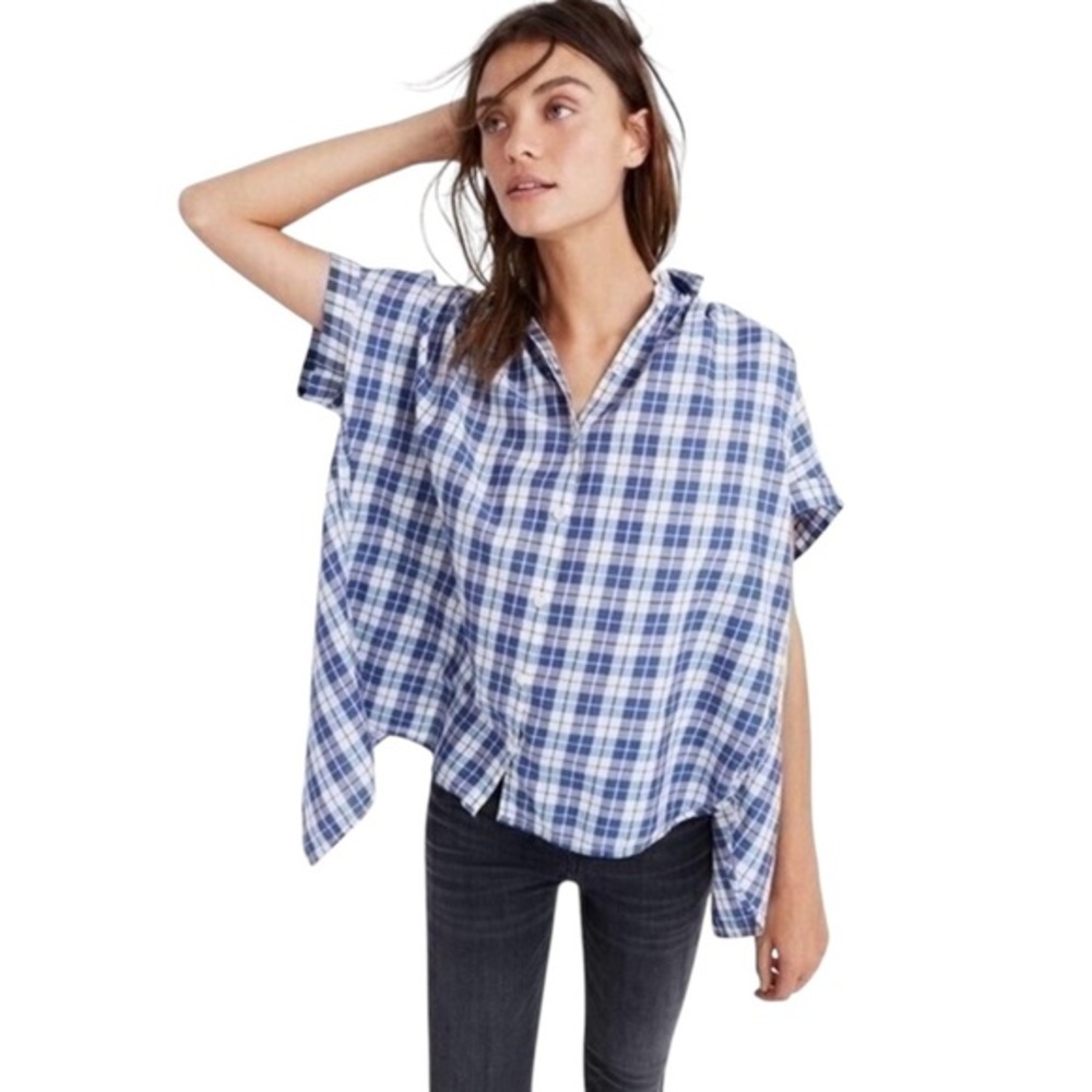 Madewell‎ Central Open-back Shirt In Linus Plaid